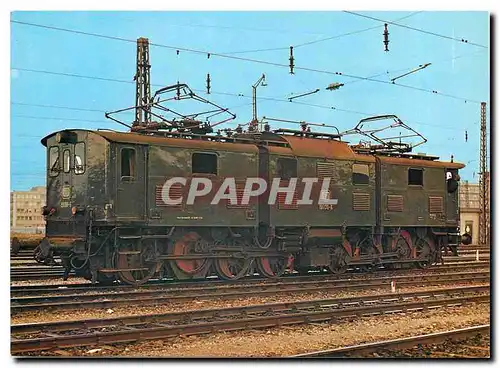 Moderne Karte Locomotive 191 011 6 at Munich Main Station Depot