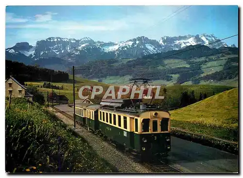 Cartes postales moderne St Gallen Gais Appenzell Altstatten Bahn SGA Bogarten Marwees Ebenalp Schafler Altenalpturm Ohrl