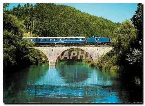 Cartes postales moderne Sonderzug der Passauer Eisenbahnfreunde mit ehemaligem Rheingold Schurzwagen