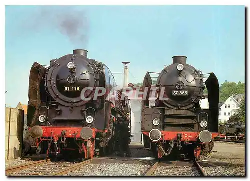 Cartes postales moderne Locomotive 01 118 und 50 685