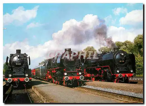 Cartes postales moderne Locomotive 50 622 Locomotive 01 1066 Locomotive 01 118