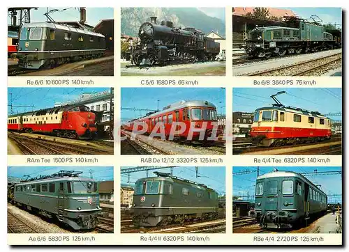 Cartes postales moderne Swiss Locomotives