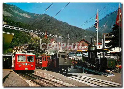 Cartes postales moderne Vitznau Rigi Bahn Triebfahrzeuge