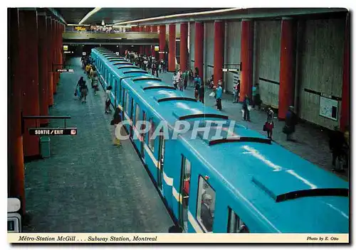 Cartes postales moderne Metro Station McGill Subway Station Montreal