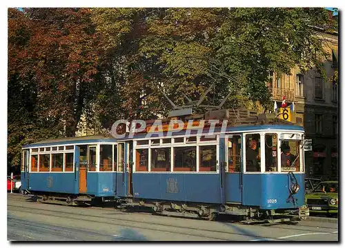 Cartes postales moderne Zurchertram Zweiachser Anhangerzug Line 6