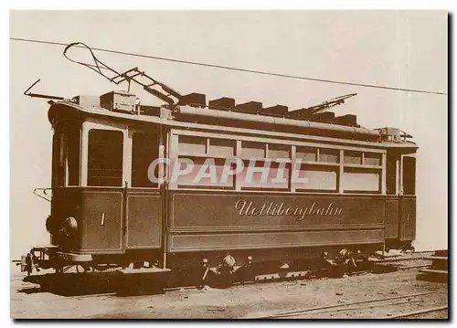 Moderne Karte Die nach der Einstellung 1920 neugegrunte Bahngesellschaft Zurich Uetliberg