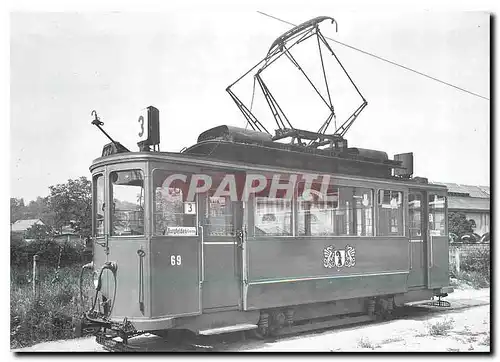 Moderne Karte Tram Be 2 2 69 BVB Serie 56 69
