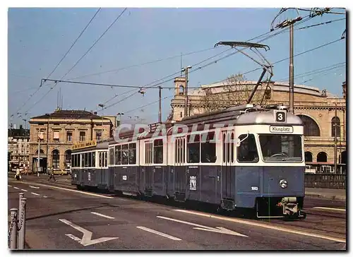 Cartes postales moderne Zuri Tram VBZ Mirage Be 4 6 1983