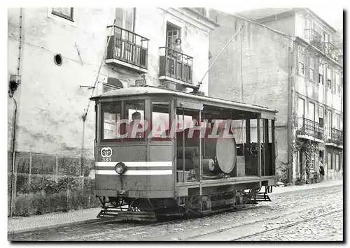 Moderne Karte Selten trifft man Arbeitstriebwagen in Lissabon