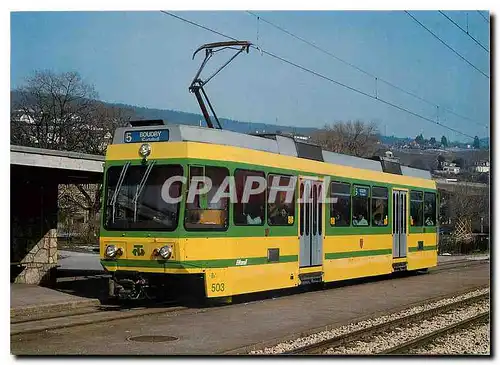 Moderne Karte Tramways de Neuchatel Meter gauge motor coach Be 4 4 503