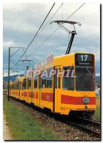 Moderne Karte Tram Be 4 6 249 257 248 BLT Dreifachtraktion BLT Linie 17