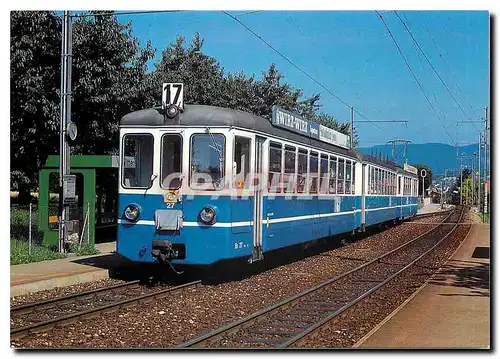 Cartes postales moderne Tram Pendelzug Be 4 4 B Bt