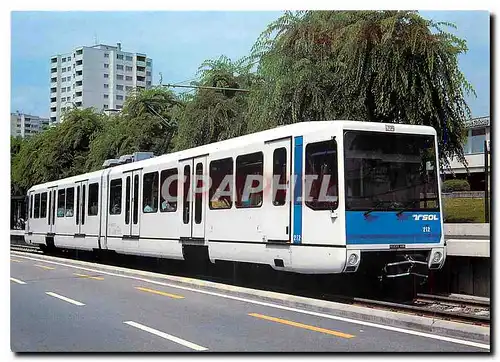 Cartes postales moderne TSOL articulated electric tramcar Be 4 4 212 in Avenue de Provence