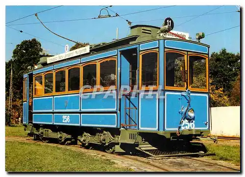 Cartes postales moderne Munich Public Transport preserved tramcart A 2 2 No 256 at main work shops of Munich Tramways