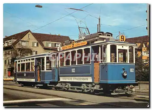 Cartes postales moderne Zuri Tram Museumsfahrzeuge VBZ TMZ Ce 2 2