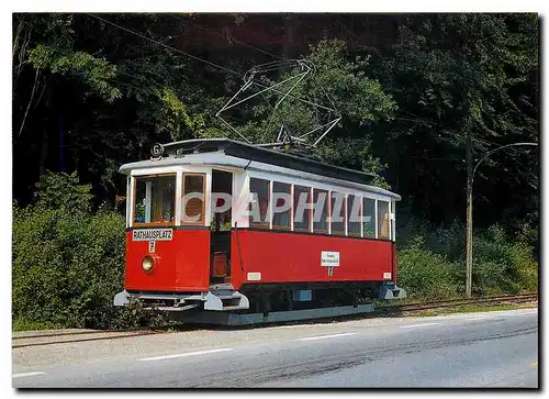 Moderne Karte Stern Hafferl tram car no 7 of the Gmunden tramway as a loan to tramway museum St Florian