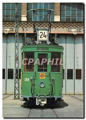 Moderne Karte Tram Be 2 2 209 BVB Serie 207 216