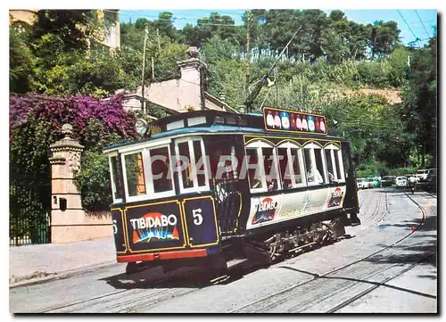 Cartes postales moderne Barcelona Tramvia Blau Cotxe Series 5 10