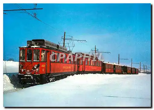 Cartes postales moderne Images du Rail Nyon St Cergue Morez Train de Skieurs