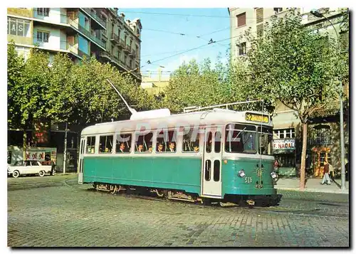 Cartes postales moderne Tram vies de Barcelona Cotxe 513