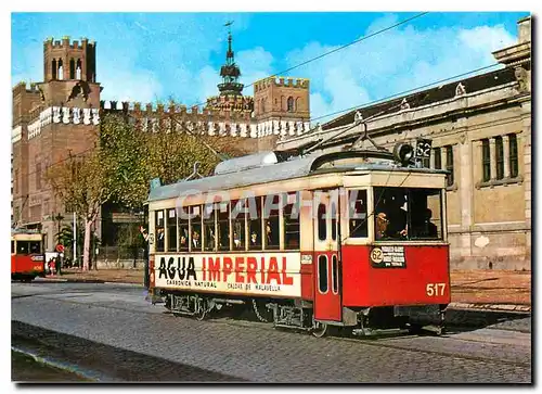 Cartes postales moderne Tramvies de Barcelona Cotxe 517