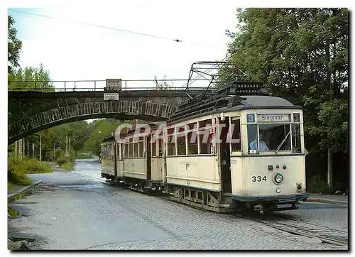 Moderne Karte CVAG electric narrow gauge tramcar no 334 at Rottluf terminus