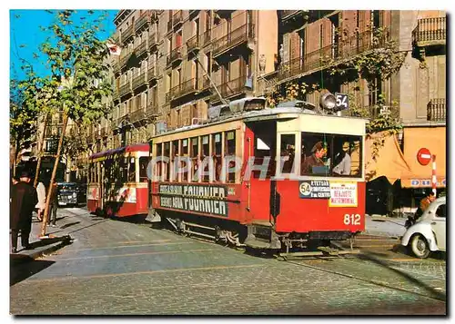 Cartes postales moderne Tramvies de Barcelona Cotxe 812