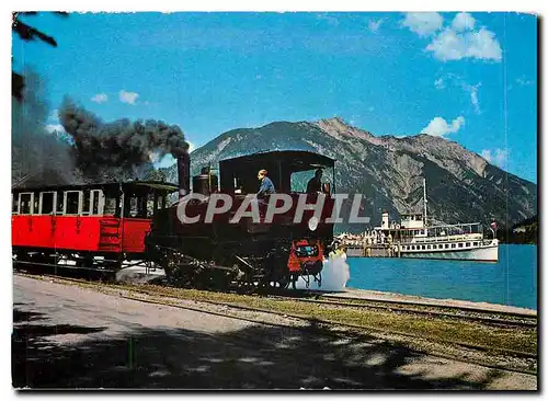 Cartes postales moderne Achenseebahn Zahnradbahn Dampfer Stadt Innsbruck