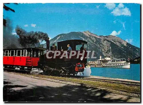 Moderne Karte Achenseebahn Zahnradbahn Dampfer Stadt Innsbruck