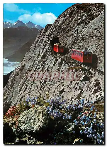 Cartes postales moderne Switzerland Alpnachstad Pilatus Kuln World Steepest cog wheel railway