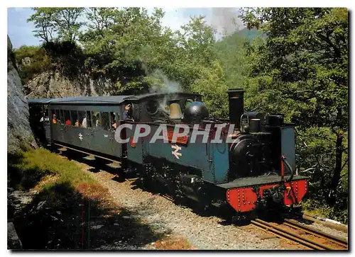 Moderne Karte BR narrow gauge steam locomotive class 98 no 7 Owain Glyndwr near Devil's Bridge
