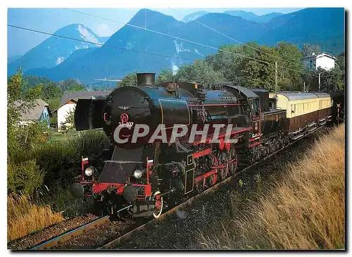 Cartes postales moderne Slovenian Railwaus Locomotive 33 037 near Rosenbach Austria