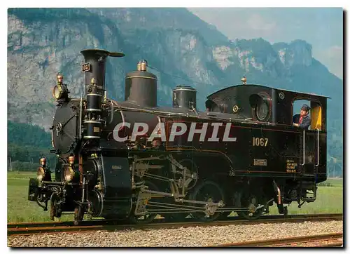 Cartes postales moderne Locomotive HG 3 3 1067 Brunig Dampf Bahn