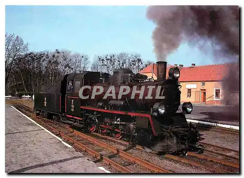 Cartes postales moderne Polskie Koleje Panstwowe steam locomotive Px 48 1907 at Zaniemysl station