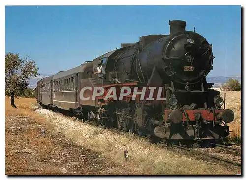 Cartes postales moderne Turkish State Railways Locomotive 56 518 entering the station of Gumusgun