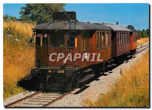 Cartes postales moderne Diesel rail car M 1210 Mariager Handest preserved railway