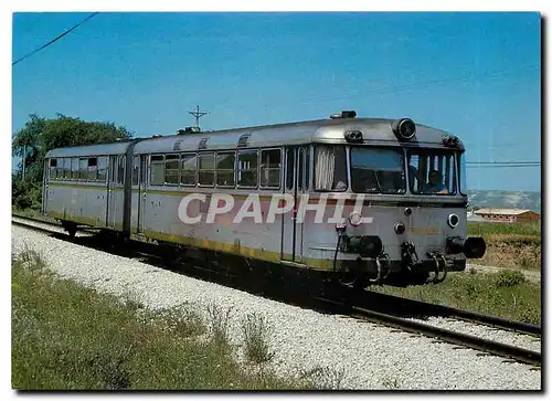 Moderne Karte Rail car class 591 near Burgos