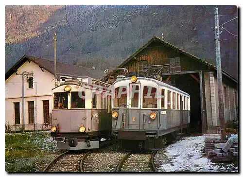 Cartes postales moderne Blonay Chamby Museumbahn Region Montreux Vevey BCFeh 4 4 6