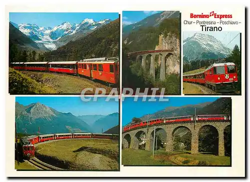 Cartes postales moderne Chur Pontresina Poschiavo Tirano