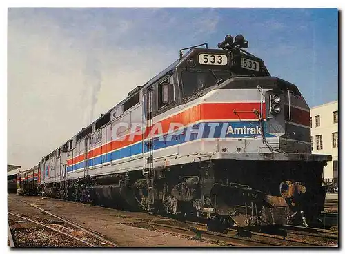 Moderne Karte USA Amtrak Diesel CoCo