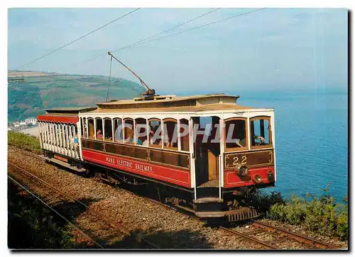 Cartes postales moderne Isle of Manx Electric Railway Tramcar no 22