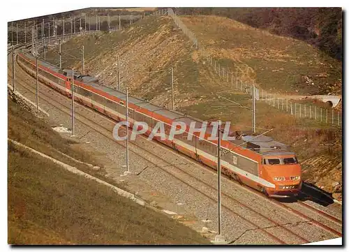 Moderne Karte Triebwagen dieser Baureihe TGV 16