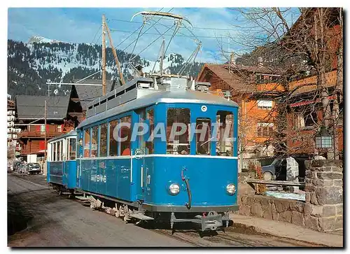 Moderne Karte BVB Electric rail car Be 2 3 17