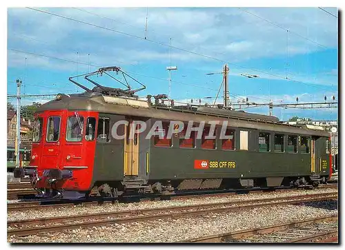 Moderne Karte Schweizerische Bundesbahnen Electric motor coach Rbe 4 4 1405