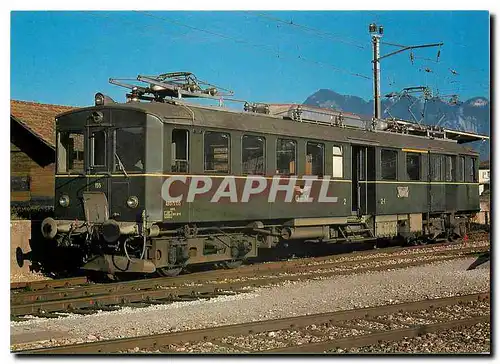 Cartes postales moderne Fribourg Railways Gruyere Fribourg Morat Electric Motor Coach ABDe 2 4 155