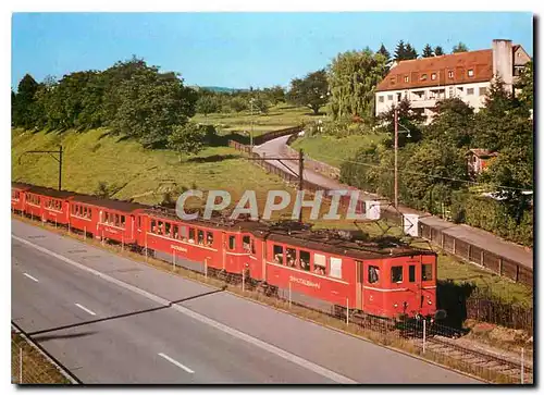 Cartes postales moderne Kurzlebiger Verlegenheits Pendelzug mit den umgebauten SiTB Be 2 4 82