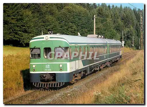 Cartes postales moderne SZ diesel hydraulic railcar 711 013