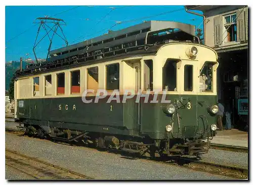 Cartes postales moderne St Gallen Gais Appenzel Aitstatten Bahn Electric meter gauge rack motor coach ABDeh 4 4 3