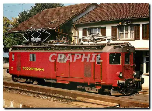 Cartes postales moderne Schweizerische Sudostbahn Baggage motor car De 4 4 21