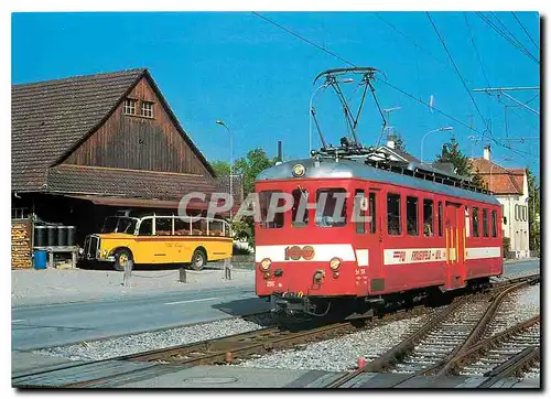 Cartes postales moderne Frauenfeld Wil Bahn electric railcar Be 4 4 206